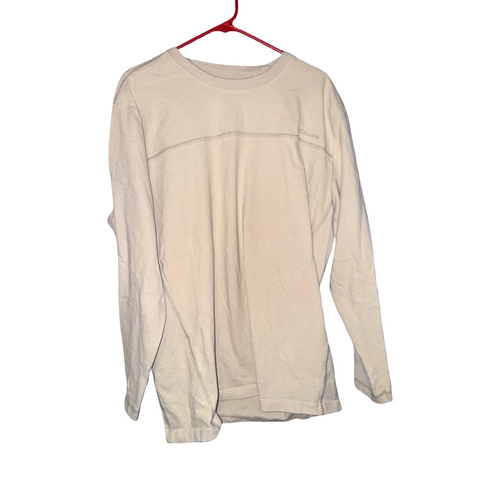 Columbia Long Sleeve Crew Neck Shirt - Light Beige